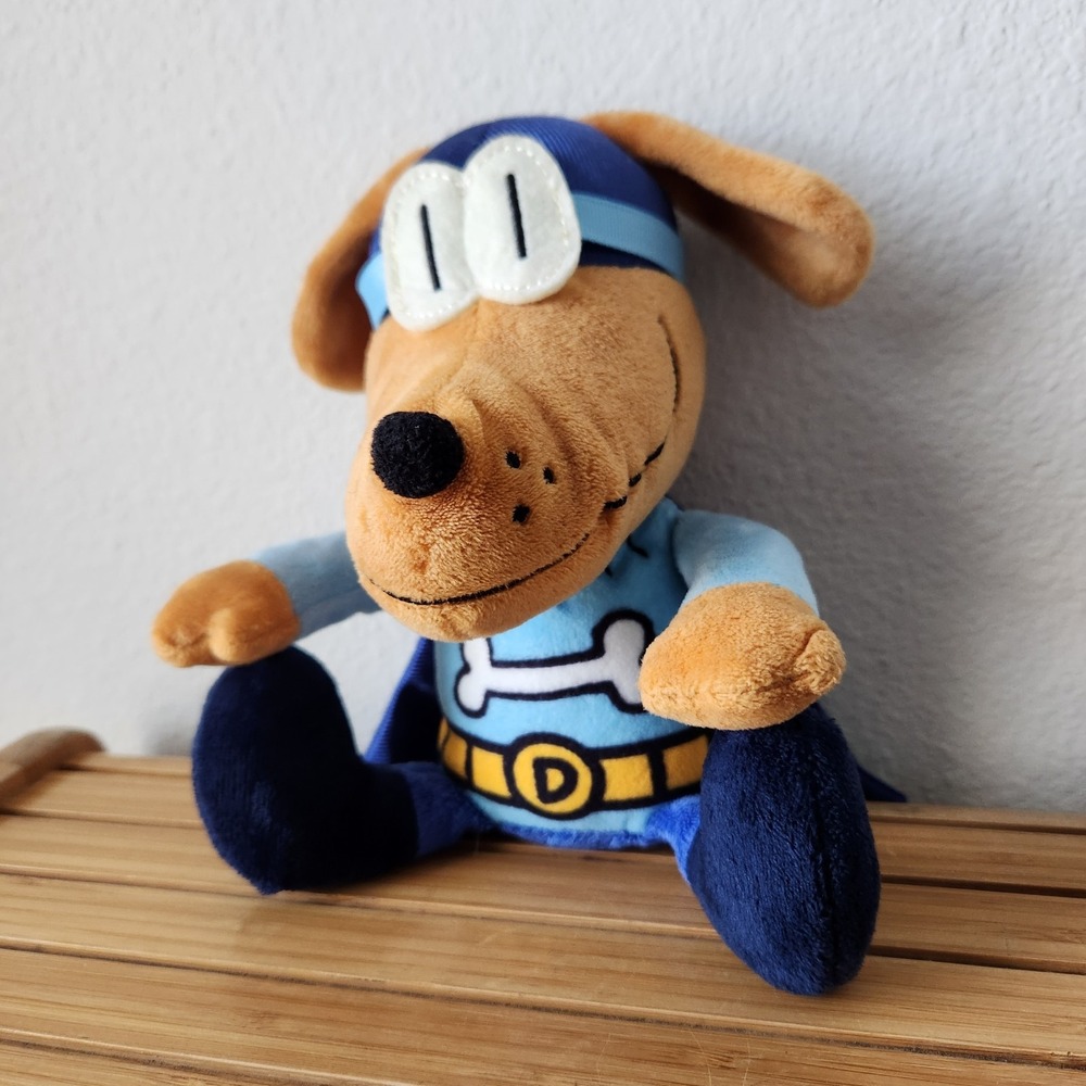Dog Man The Bark Knight 9" Plush Stuffed‎ Animal Toy Doll 2019 Collectible